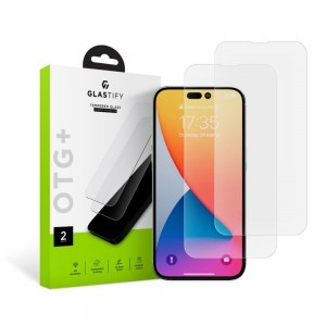 iPhone 14 Pro Max/15 Plus Glastify OTG+ kijelzővédő üvegfólia 2db