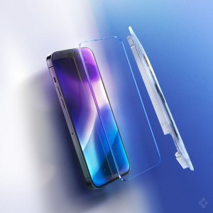 iPhone 14 Pro/15 Spigen Glas.TR EZ Fit 2x kijelzővédő üvegfólia