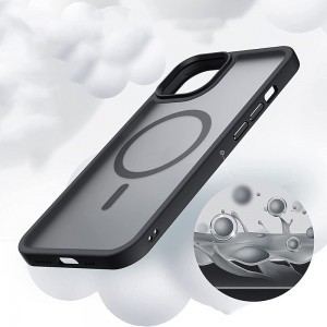 iPhone 14 Tech-Protect Magmat Magsafe Tok fekete/átlátszó