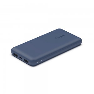 Belkin Boost Charge (10000 mAh) Powerbank USB-C 15W + 2x USB-A + 15cm USB-A - USB-C kábel (BPB011btBL) kék-0