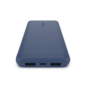 Belkin Boost Charge (10000 mAh) Powerbank USB-C 15W + 2x USB-A + 15cm USB-A - USB-C kábel (BPB011btBL) kék-5