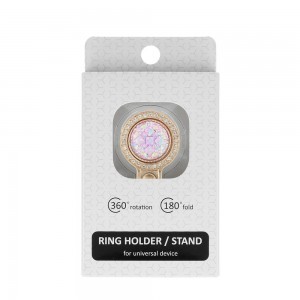 Ring Brilliant Crystal hátlapi gyűrű világosrózsaszín