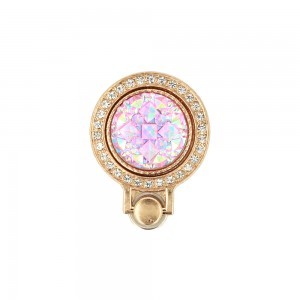 Ring Brilliant Crystal hátlapi gyűrű rózsaszín-arany