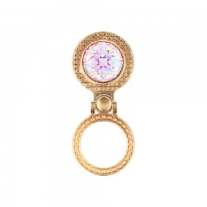 Ring Brilliant Crystal hátlapi gyűrű rózsaszín-arany