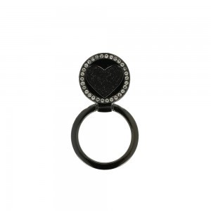 Ring Heart hátlapi gyűrű fekete