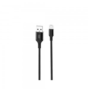 XO NB143 USB - microUSB kábel 1 m 2,4A fekete