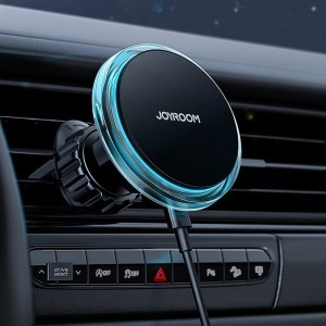 Joyroom autós tartó Qi vezeték nélküli indukciós töltéssel 15 W (MagSafe kompatibilis) szellőzőrácshoz ezüst (JR-ZS291)-21