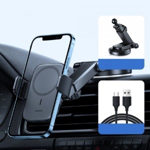Joyroom autós tartó Qi vezeték nélküli indukciós töltéssel 15 W (MagSafe kompatibilis) műszerfalra (JR-ZS295)