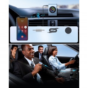 Joyroom autós Bluetooth 5.3 adó és kihangosító készlet AUX adapter 3.5mm mini jack (JR-CB1)