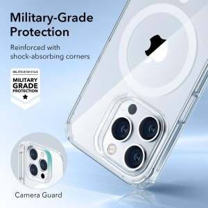 iPhone 14 Pro ESR Krystec Halolock MagSafe kompatibilis tok átlátszó