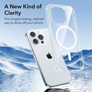 iPhone 14 Pro ESR Krystec Halolock MagSafe kompatibilis tok átlátszó