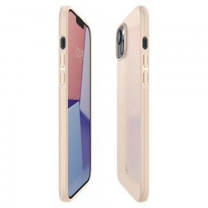 iPhone 14 Plus Spigen Thin Fit ultravékony tok homokszínű (ACS04778)