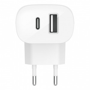 Belkin Boost Charge 32W dupla hálózati töltő adapter (20W USB-C PD + 12W USB-A) (WCB008vfWH) fehér-3