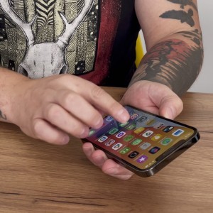 iPhone 14 Plus/13 Pro Max Wozinsky Flexi nano hybrid kijelzővédő üvegfólia fekete