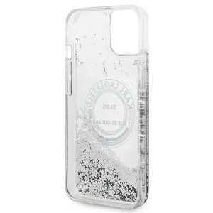 iPhone 14 Plus Karl Lagerfeld Liquid Glitter RSG tok ezüst (KLHCP14MLCRSGRS)