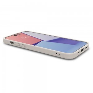iPhone 14 Pro Max Spigen Cyrill Kajuk MagSafe-kompatibilis bőrtok krémszínű (ACS04880)