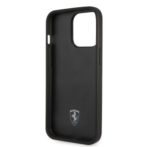 iPhone 14 Pro Ferrari PU Leather Perforated tok piros (FEHCP14LRHOR)