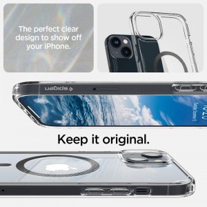 iPhone 14 Spigen Ultra Hybrid MagSafe-kompatibilis tok Carbon Fiber (ACS05050)