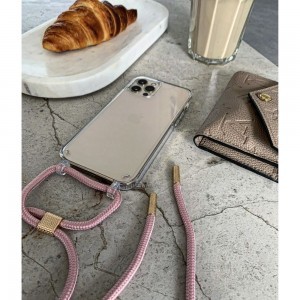 iPhone 14 Plus Tech-Protect FlexAir Chain tok fekete/rózsaszín