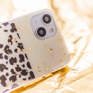 iPhone 7/8/SE 2020/SE 2022 Gold Glam tok leopárd mintás 2