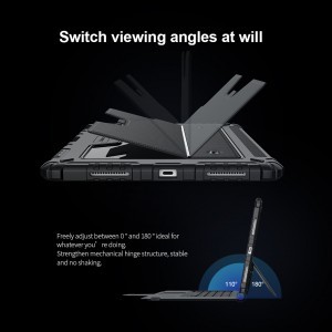 iPad Air 10.9 2020/Air 4/Air 5/Pro 11 2020/2021 Nillkin Bumper Combo Keyboard tok billentyűzettel fekete
