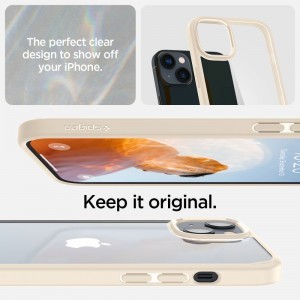 iPhone 14 Spigen Ultra Hybrid tok homok színű (ACS05044)