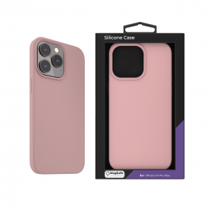 iPhone 14 Pro Max Next One MagSafe-kompatibilis szilikontok balett rózsaszín (IPH-14PROMAX-MAGSAFE-PINK)