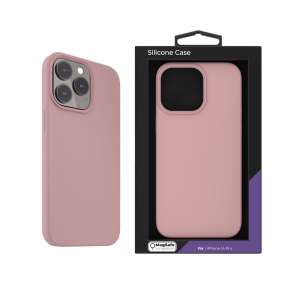 iPhone 14 Pro Next One MagSafe-kompatibilis szilikontok balett rózsaszín (IPH-14PRO-MAGSAFE-PINK)