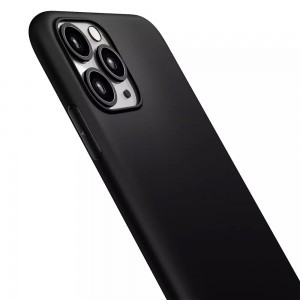iPhone 14 3MK matt szilikon tok fekete