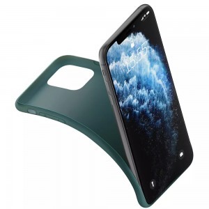 iPhone 14 Pro Max 3MK matt szilikon tok zöld