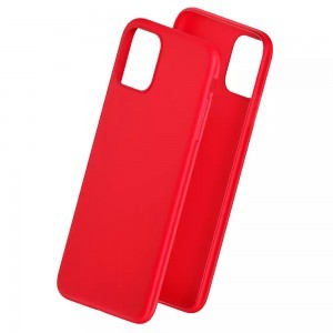 iPhone 14 Pro Max 3MK matt szilikon tok piros