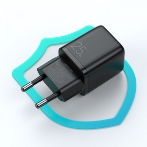 Joyroom hálózati töltő adapter USB Type C PD töltő 25W EU dugó fekete (L-P251)