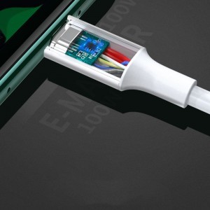 Ugreen töltő- és adatkábel USB Type C - USB Type C PD 100W 5A 2m fehér (US300)