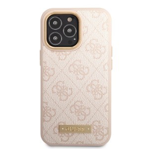 iPhone 14 Pro Guess PU 4G MagSafe kompatibilis tok rózsaszín (GUHMP14LU4GPRP)