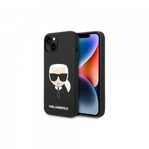 iPhone 14 Plus Karl Lagerfeld Karl`s Head szilikon tok fekete (KLHCP14MSLKHBK)
