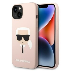 iPhone 14 Plus Karl Lagerfeld Karl`s Head szilikon tok rózsaszín (KLHCP14MSLKHLP)