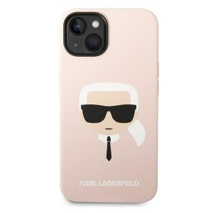 iPhone 14 Karl Lagerfeld Karl`s Head szilikon tok rózsaszín (KLHCP14SSLKHLP)