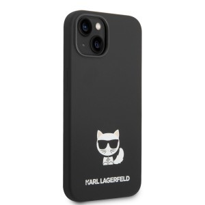 iPhone 14 Plus Karl Lagerfeld Choupette szilikon tok fekete (KLHCP14MSLCTBK)