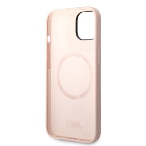 iPhone 14 Karl Lagerfeld  Karl és Choupette szilikon tok rózsaszín (KLHCP14SSSKCI)