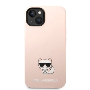 iPhone 14 Plus Karl Lagerfeld Choupette szilikon tok rózsaszín (KLHCP14MSLCTPI)