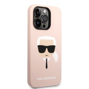iPhone 14 Pro Karl Lagerfeld Karl`s Head szilikon tok rózsaszín (KLHCP14LSLKHLP)