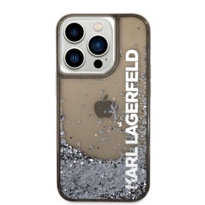 iPhone 14 Pro Max Karl Lagerfeld Translucent Liquid Glitter tok fekete (KLHCP14XLCKVK)