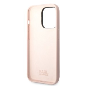 iPhone 14 Pro Karl Lagerfeld  Karl és Choupette szilikon tok rózsaszín (KLHCP14LSSKCI)