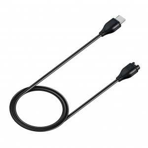Garmin Fenix 5/6/7 Tactical USB-C töltő- és adatkábel fekete