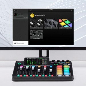 RODE RODECaster Pro II négy mikrofoncsatornás audio produkciós keverő és rögzítő USB, Bluetooth, Ethernet és WiFi csatlakozásokkal-19