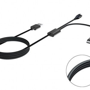 Garmin Fenix ​​7 Tactical USB töltő- és adatkábel 2 az 1-ben + USB-C