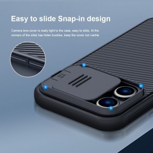 iPhone 14 Pro Max Nillkin CamShield Pro Magsafe kompatibilis tok kék