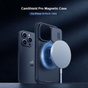 iPhone 14 Pro Nillkin CamShield Pro Magsafe kompatibilis tok kék