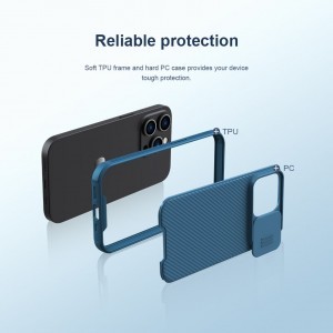 iPhone 14 Pro Max Nillkin CamShield Pro Magsafe kompatibilis tok kék