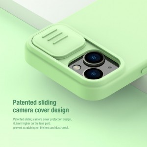 iPhone 14 Nillkin CamShield Silky szilikon tok zöld